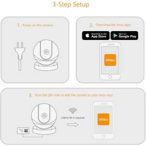 Caméra Surveillance 360° Imou Ranger Pro : Suivi Auto, Vision Nocturne, Alerte Mouvement & Alexa