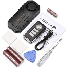 Fosmon Anti-Theft Bike Alarm: Secure Your Ride with 113dB Siren