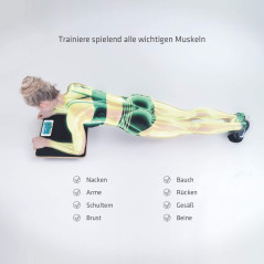 Plankpad Studio: Interactive Core Trainer & Balance Board with Fun Fitness App - Full Body Workout!