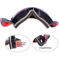 OhO 4K Camera Ski Goggles: Anti-Fog, UV400, WiFi Live Streaming