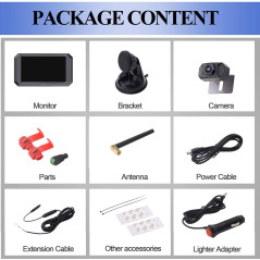 Yakry Wireless Backup Camera: 1080P HD, 5 Monitor, Easy Install, & Night Vision - Perfect for Cars, Trucks, & RVs!