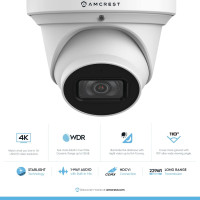 Amcrest 4K UltraHD Security Camera - See Every Detail, Day or Night!