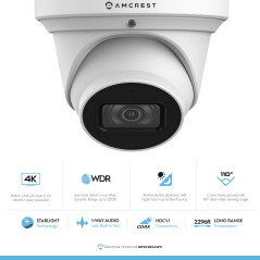 Amcrest 4K UltraHD Security Camera - See Every Detail, Day or Night!