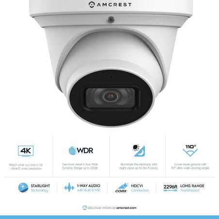 Amcrest 4K UltraHD Security Camera - See Every Detail, Day or Night!