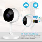 Crzwok Dual Pack: 1080P HD Indoor Security Camera with Motion Detection & Two-Way Audio