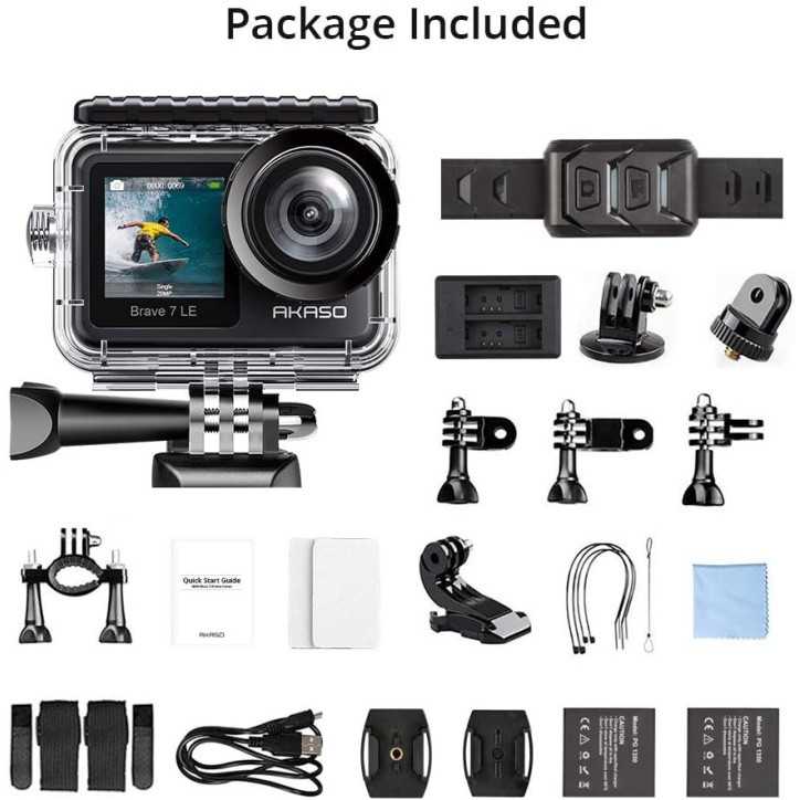AKASO Brave 7 LE : Caméra dAction 4K Étanche avec Double Écran - Capturez Chaque Aventure ! AKASO Brave 7 LE : Caméra dAction 4K Étanche avec Double Écran - Capturez Chaque Aventure !