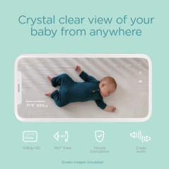 Pampers Lumi Smart Baby Monitor: HD Video, Two-Way Audio & Sleep Tracking. Peace of Mind for New Parents!