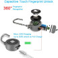 MEGAFEIS Fingerprint Bluetooth Padlock: Keyless Security for Home & Outdoors
