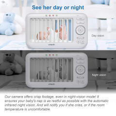 VTech VM5463-2, the 5'' screen baby monitor