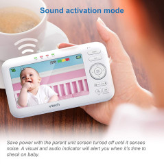VTech VM5463-2, the 5'' screen baby monitor