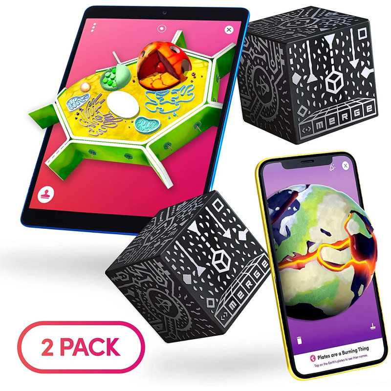Merge Cube 2 Pack, learn with 3D digital objects