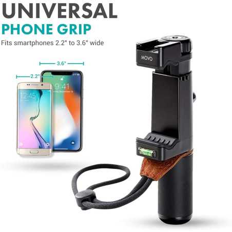 Movo V7 Vlogging Kit: Stereo Mic, LED Light & Wireless Remote for Pro Smartphone Videos