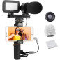 Movo V7 Vlogging Kit: Stereo Mic, LED Light & Wireless Remote for Pro Smartphone Videos Movo V7 Vlogging Kit: Stereo Mic, LED Light & Wireless Remote for Pro Smartphone Videos