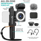 Kit Vidéo Smartphone Movo SmartCine: Micro, Lumière LED & Objectifs - Créez des Vlogs Pro! Kit Vidéo Smartphone Movo SmartCine: Micro, Lumière LED & Objectifs - Créez des Vlogs Pro!