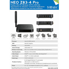 MINIX New NEO Z83-4 Plus,l'unité centrale portable