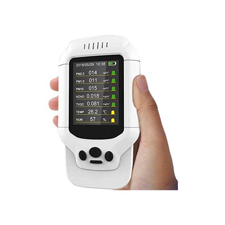 Air Pur et Sûr : Moniteur de Qualité dAir Avancé EG pour Maison & Bureau Air Pur et Sûr : Moniteur de Qualité dAir Avancé EG pour Maison & Bureau