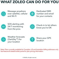 ZOLEO: Communicateur Satellite Global - Restez Connecté, NImporte Où! SOS, Météo, Messages