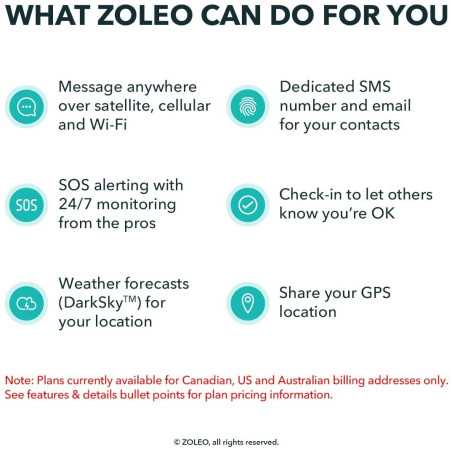 ZOLEO: Communicateur Satellite Global - Restez Connecté, NImporte Où! SOS, Météo, Messages