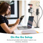 Kit Vidéo Smartphone Movo : Lumière, Micro & Support - Créez des Vidéos Pro Facilement !