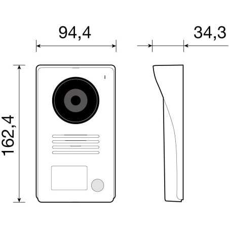VIMAR Video Door Phone: 7-inch LCD, Smartphone Control, Enhanced Security - Never Miss a Visitor!