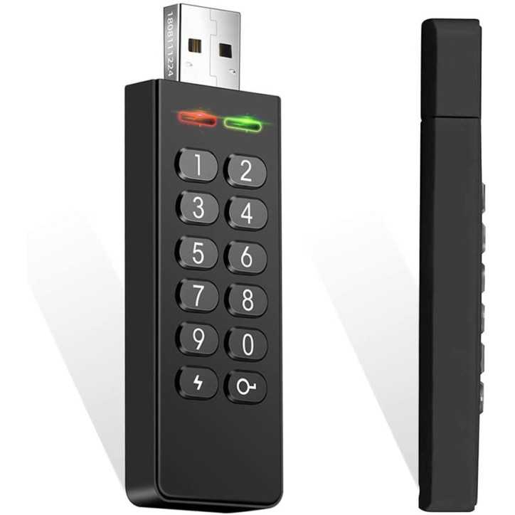Clé USB Sécurisée INNÔPLUS 32Go: Protection Militaire AES 256-bit, Accès PIN, Ultra-Résistante