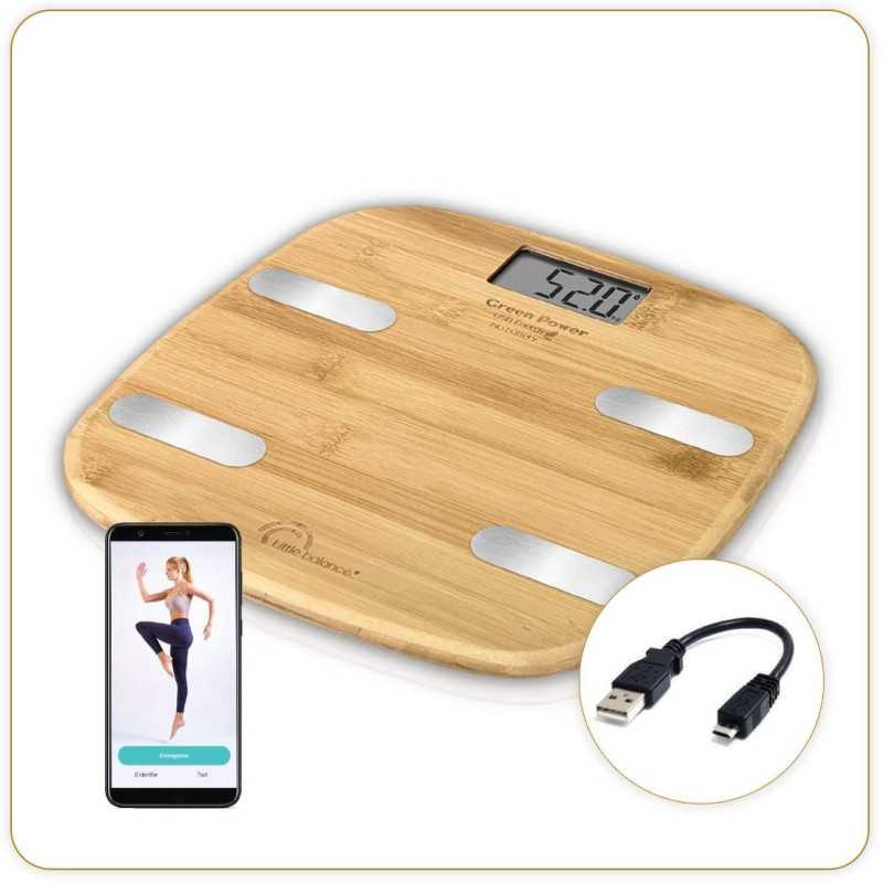 Fitdays Connect Bambou, the rechargeable scale