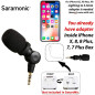 Saramonic SmartMic Mini: Micro Condensateur Pro pour Smartphone, Audio Impeccable! Saramonic SmartMic Mini: Micro Condensateur Pro pour Smartphone, Audio Impeccable!