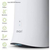 Avari 600, the air purifier with electrostatic filter