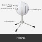 Logitech Snowball iCE: Studio-Quality USB Microphone for Podcast, Streaming & Recording Logitech Snowball iCE: Studio-Quality USB Microphone for Podcast, Streaming & Recording