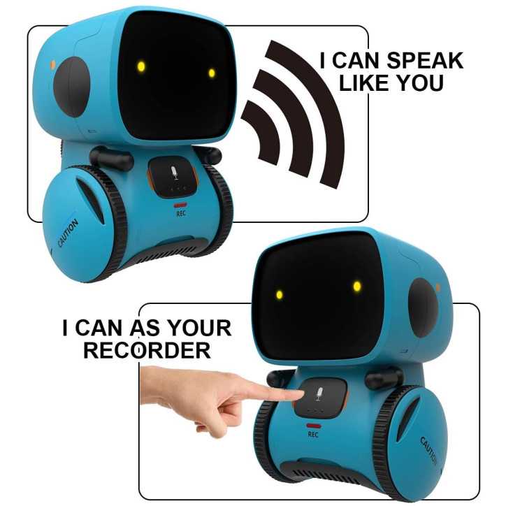 GILOBABY Robot Interactif Intelligent: Le Copain Idéal pour Apprendre en Samusant! Danse, Chante & Enregistre! GILOBABY Robot Interactif Intelligent: Le Copain Idéal pour Apprendre en Samusant! Danse, Chante & Enregistre!