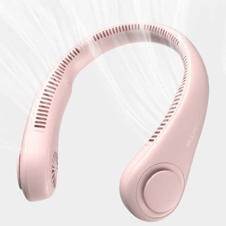 JISULIFE Neck Fan: 360° Cooling, Hands-Free Portable Fan - Stay Cool All Day! JISULIFE Neck Fan: 360° Cooling, Hands-Free Portable Fan - Stay Cool All Day!
