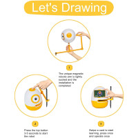 WEDRAW Educational Robot: Fun Drawing & Learning Toy for Kids Ages 3-6 - No Screen Time!
