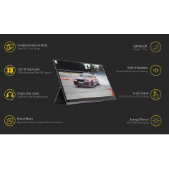 SideTrak Solo Pro 15.8 Écran Tactile: Votre Bureau Portable, Productivité Maximale!