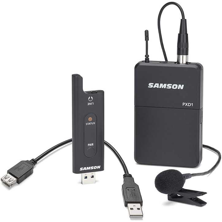 Samson XPD2 Lavalier: Micro sans Fil USB pour Podcasts, Streaming & Présentations Impeccables Samson XPD2 Lavalier: Micro sans Fil USB pour Podcasts, Streaming & Présentations Impeccables