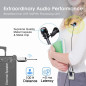 Alvoxcon TG220S Dual Wireless Lapel Mic: Crystal Clear Audio, 100ft Range - Perfect for Vlogging & Presentations! Alvoxcon TG220S Dual Wireless Lapel Mic: Crystal Clear Audio, 100ft Range - Perfect for Vlogging & Presentations!