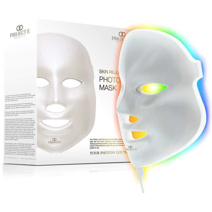 Project E Beauty : Masque Photon LED 7 Couleurs - Rajeunissement de la peau à domicile!