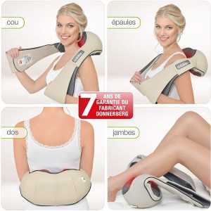 Donnerberg Shiatsu Neck & Back Massager: Deep Tissue Relief with Heat - 7 Year Warranty!
