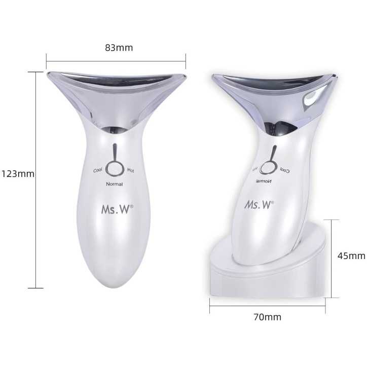 Ms.W Heated Facial Massager: 3 Modes for Radiant, Youthful Skin - Reduce Wrinkles & Boost Absorption!