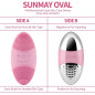 SUNMAY Oval: Brosse Nettoyante Visage Sonique Chauffante pour une Peau Éclatante et un Massage Relaxant SUNMAY Oval: Brosse Nettoyante Visage Sonique Chauffante pour une Peau Éclatante et un Massage Relaxant