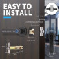 Laxre Smart Lock: Fingerprint & Bluetooth Keyless Entry - Secure Your Home Today!