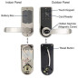 ETEKJOY 3-in-1 Digital Door Lock: Keypad, RFID, & Key Access - Secure Your Home Today! ETEKJOY 3-in-1 Digital Door Lock: Keypad, RFID, & Key Access - Secure Your Home Today!