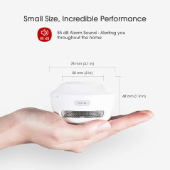 X-Sense Wireless Interlinked Smoke Alarm System - 6 Pack: Whole-Home Protection, 10-Year Sensor