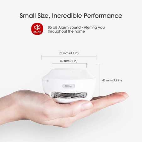 X-Sense Wireless Interlinked Smoke Alarm System - 6 Pack: Whole-Home Protection, 10-Year Sensor