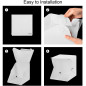 Zecti Portable Photo Studio Kit: LED Light Box with 4 Backdrops - Perfect for Product Photography! Zecti Portable Photo Studio Kit: LED Light Box with 4 Backdrops - Perfect for Product Photography!