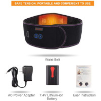 Back Pain Relief Heating Pad with Massage: Cordless, Customizable Heat & Vibration