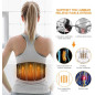 Back Pain Relief Heating Pad with Massage: Cordless, Customizable Heat & Vibration
