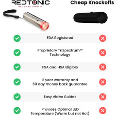 RedTonic LED : Soulagement Douleur & Récupération Musculaire - Thérapie par Lumière Rouge Avancée