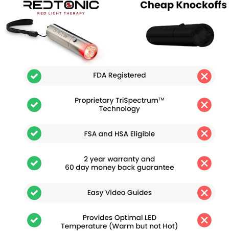 RedTonic LED : Soulagement Douleur & Récupération Musculaire - Thérapie par Lumière Rouge Avancée