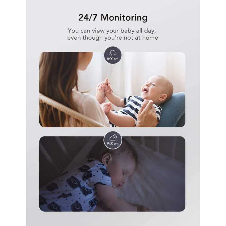 Nooie Baby Monitor: 1080p HD, Two-Way Audio & Night Vision - Peace of Mind, Day & Night! Nooie Baby Monitor: 1080p HD, Two-Way Audio & Night Vision - Peace of Mind, Day & Night!
