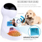 Distributeur Automatique Iseebiz 3L: Nourriture Programmée et Voix Personnalisée pour Chat et Chien